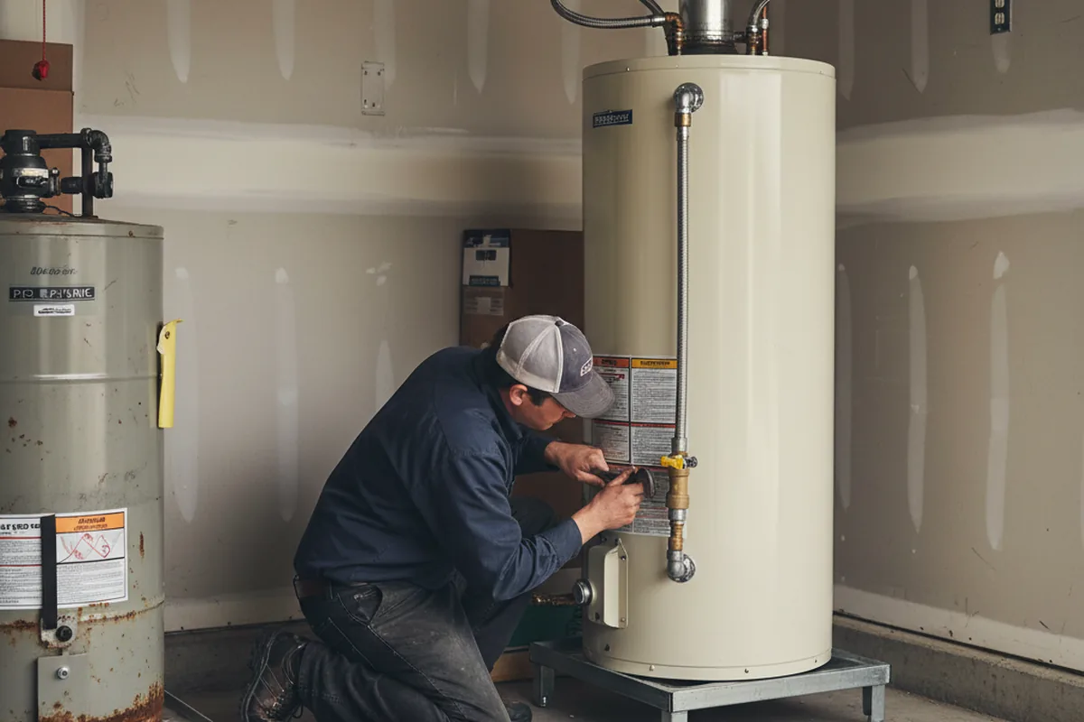 Water heater and shutoff valve replacement in Intercession City